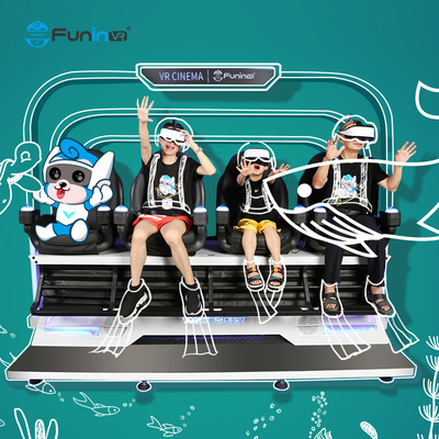 เก้าอี้โรงภาพยนตร์ไฟเบอร์กลาส 9D Egg Vr Rotating Simulator สำหรับ Trampoline Park