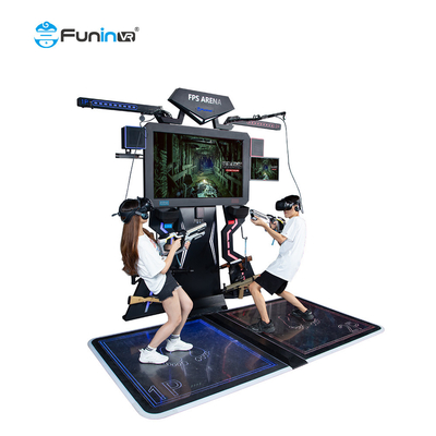 0.8kw 9D VR Game Machine Shooting Simulator ผู้เล่นหลายคน FPS Theme Park Equipment