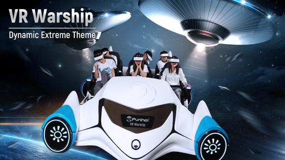 ผู้เล่น 6 คน VR Warship Trampoline Park สัมผัสประสบการณ์สวนสนุกอาร์เคดเสมือนจริงที่น่าตื่นเต้น