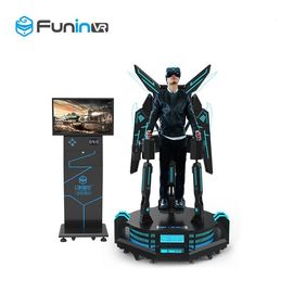 1260 * 1260 * 2450 มิลลิเมตร 9D VR Eagle เที่ยวบินภาพยนตร์จำลอง 2.0kw + 200 กิโลกรัม VR 360 บินเครื่องเกมสำหรับสวนสนุก