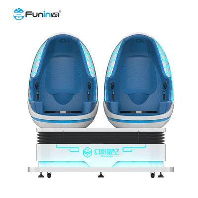 1 ที่นั่ง 2 ที่นั่ง 3 ที่นั่ง 9D VR Simulator / 360 องศาหมุนเก้าอี้ไข่ VR สำหรับสวนสนุก