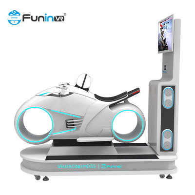 9D Virtual Reality Crazy Moto Driving Game Machine เกม VR 9d motor racing car simulator