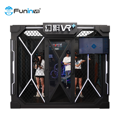 อุปกรณ์สวนสนุก VR ผู้เล่นหลายคนยิงซอมบี้ 4-5 ผู้เล่น VR Set 9D Virtual Reality Machine