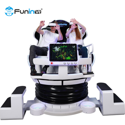 VR Battleship 9D Egg VR Chair ผู้เล่น 2 คน Virtual Reality Cinema Simulator