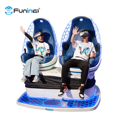 VR 360 อาเขตจำลองผลิตภัณฑ์เกม VR สีน้ำเงิน รับเงิน Virtual Reality 2 Player