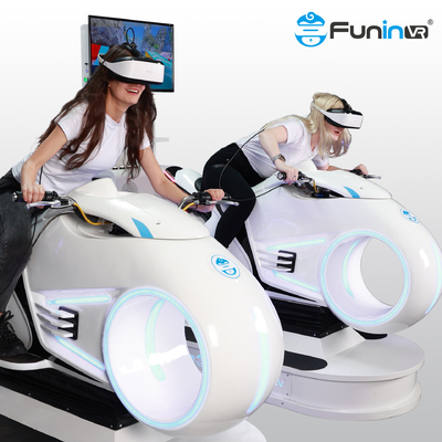 Virtual Reality Driving Simulator เครื่องเกมแข่งรถ 9D VR VR Motorcycle Driving Simulator