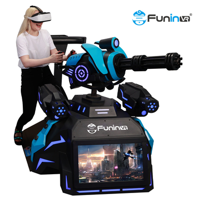 ร้อนขาย gatling ปืนยิงเครื่องเกมอาเขตเสมือนจริง 9d VR วอล์คเกอร์ยิง 9d vr ยืนแพลตฟอร์ม